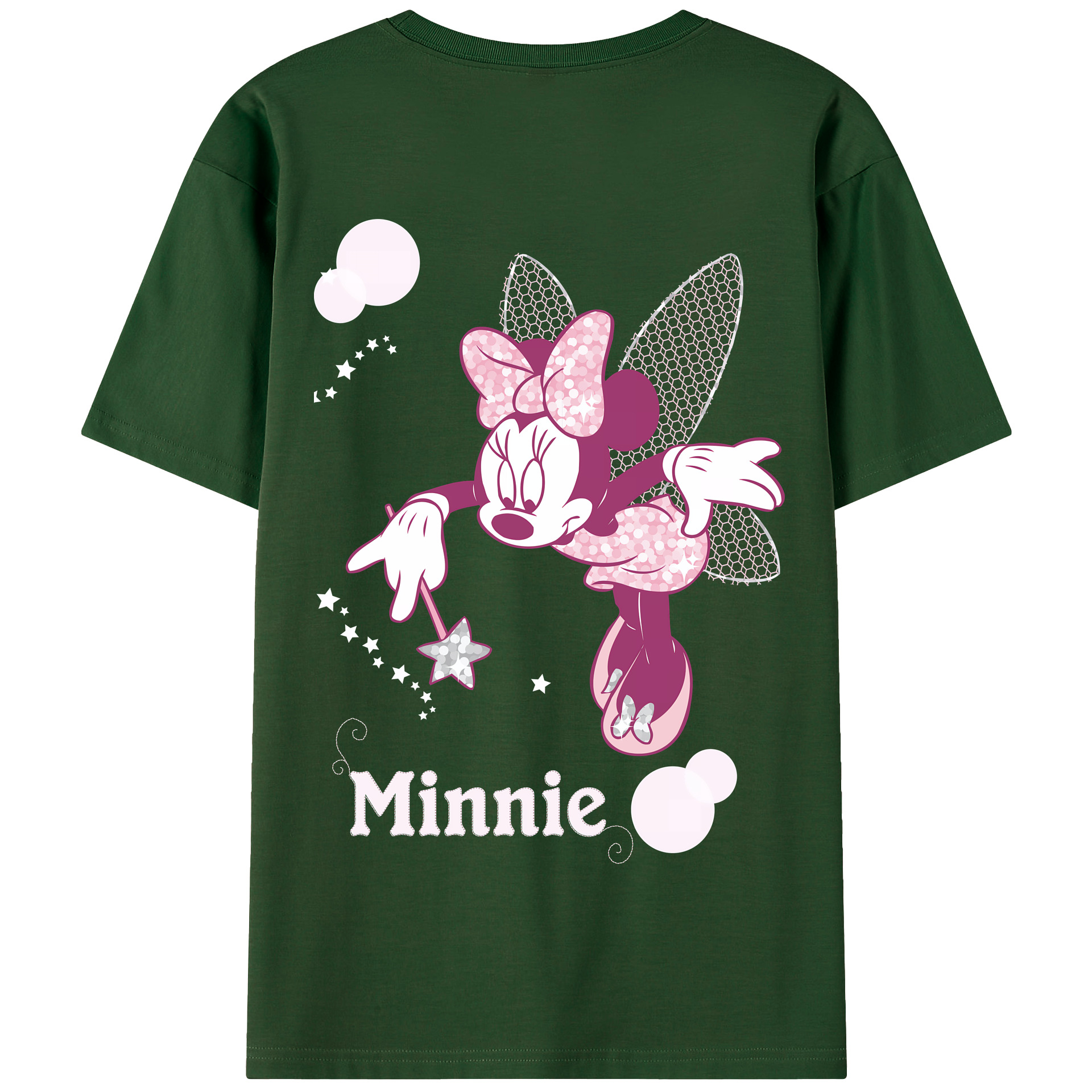 （画像用） ミッキーマウス Mickey Mouse 綿100％半袖Tシャツ（背面プリント）